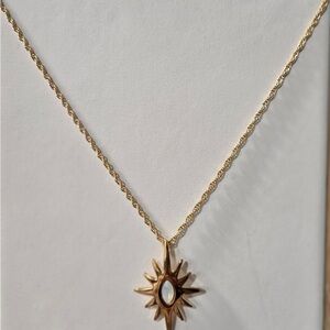 BNIB *VINTAGE* Park Lane Opal Gold Sunburst Pendant Necklace